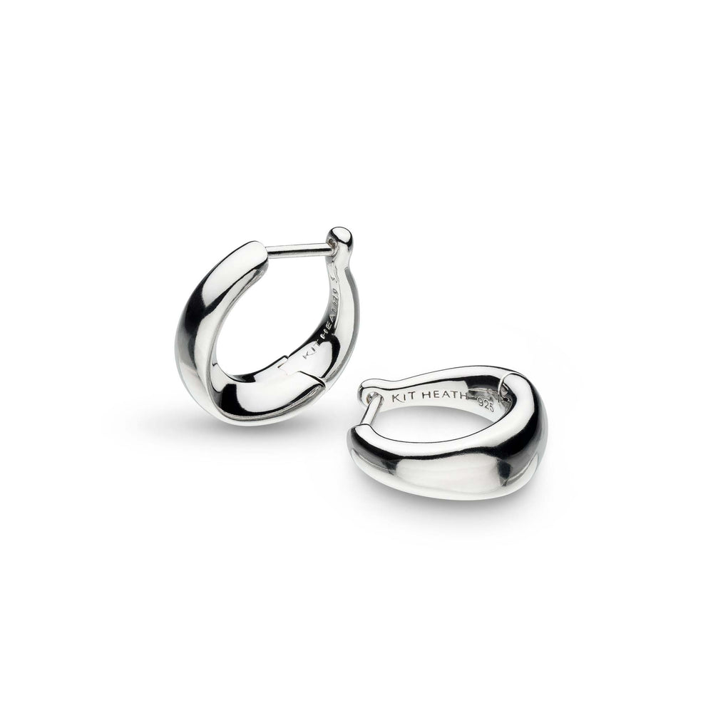 Kit Heath | Bevel Cirque Small Hinged Huggie Hoop Earrings