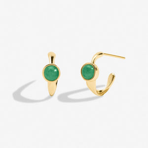 Joma Jewellery | August Birthstone Hoop Earrings