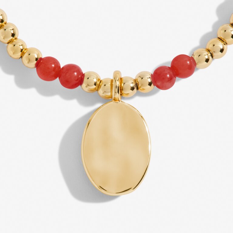 Joma Jewellery | Gold January Garnet Bracelet