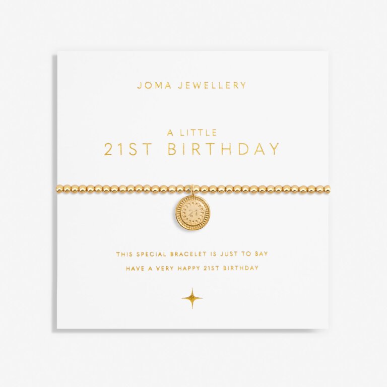 Joma Jewellery | Gold 21st Birthday Bracelet