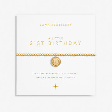 Joma Jewellery | Gold 21st Birthday Bracelet