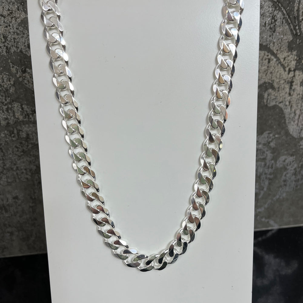 Sterling Silver 22” Curb Chain Necklace