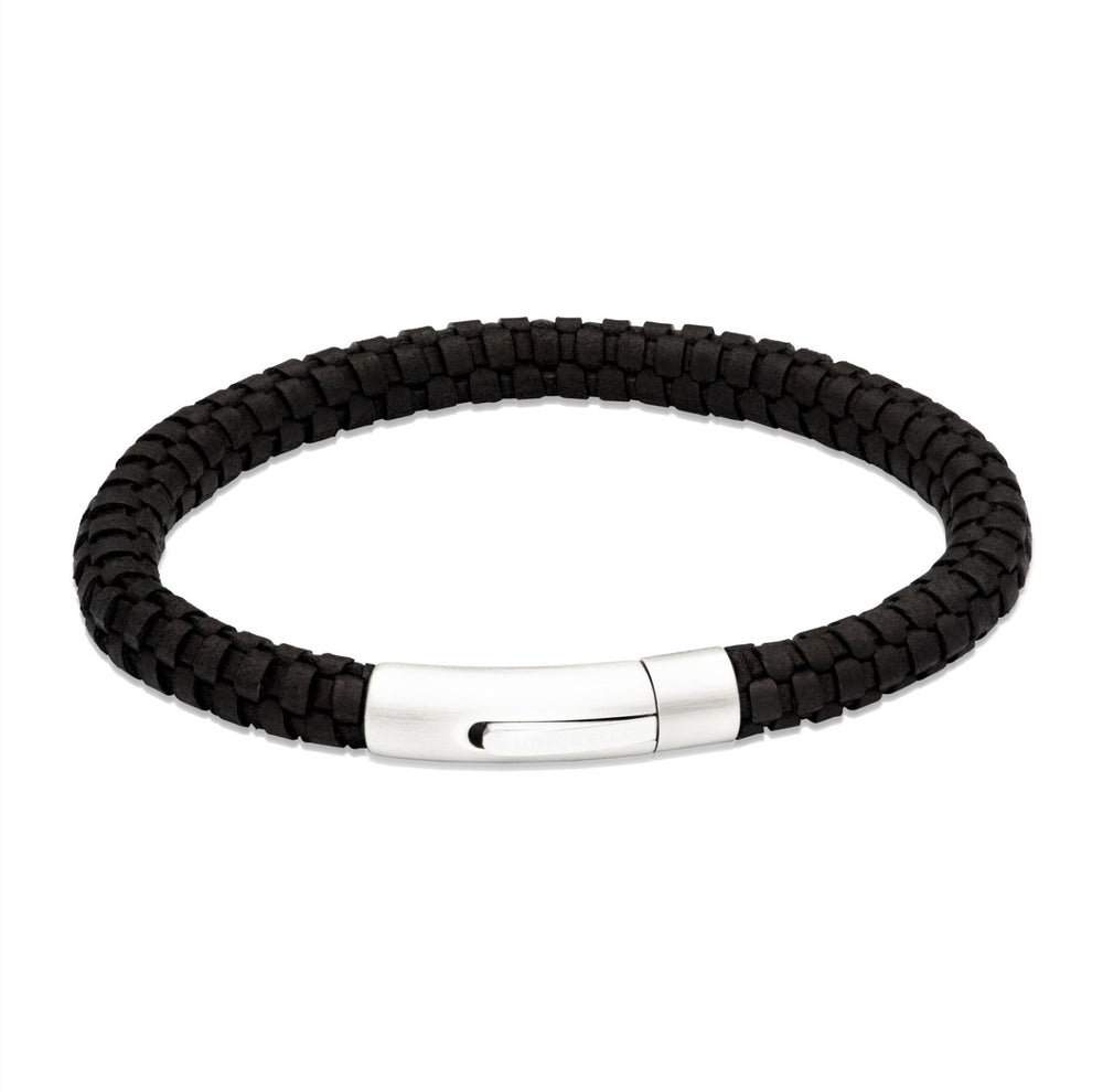 Unique & Co | Matt Black Leather Bracelet