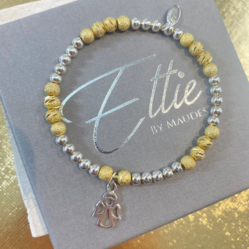 Ettie Gold and Silver Angel Bracelet
