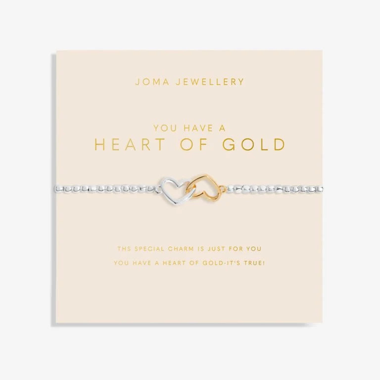 Joma Jewellery | Forever Yours Bracelet | Heart Of Gold