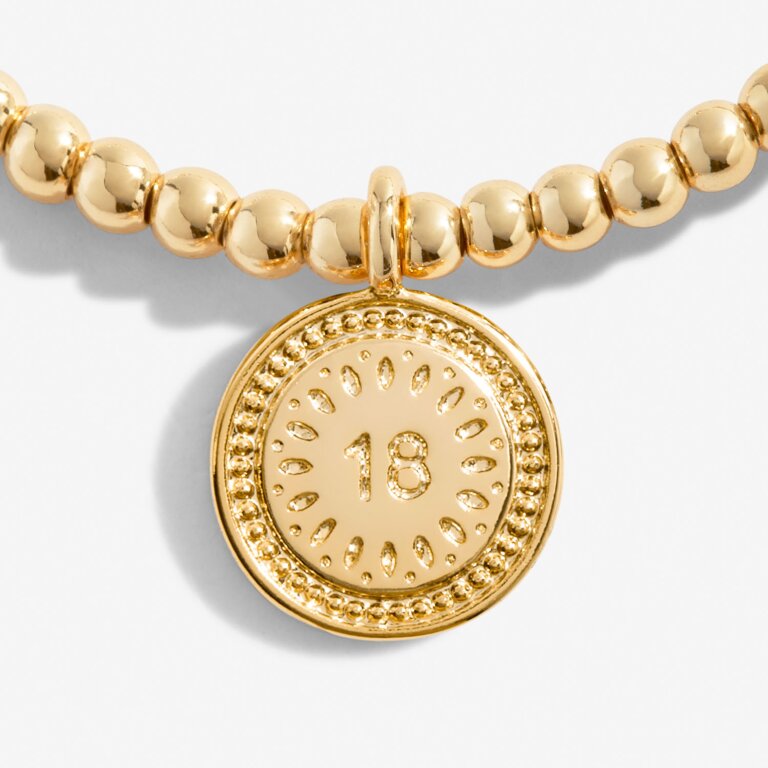 Joma Jewellery | Gold 18th Birthday Bracelet