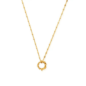 ChloBo | Gold Delicate Chain Cube Wisteria Necklace