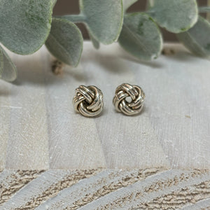 Sterling Silver Lovers Knot Earrings - Maudes The Jewellers