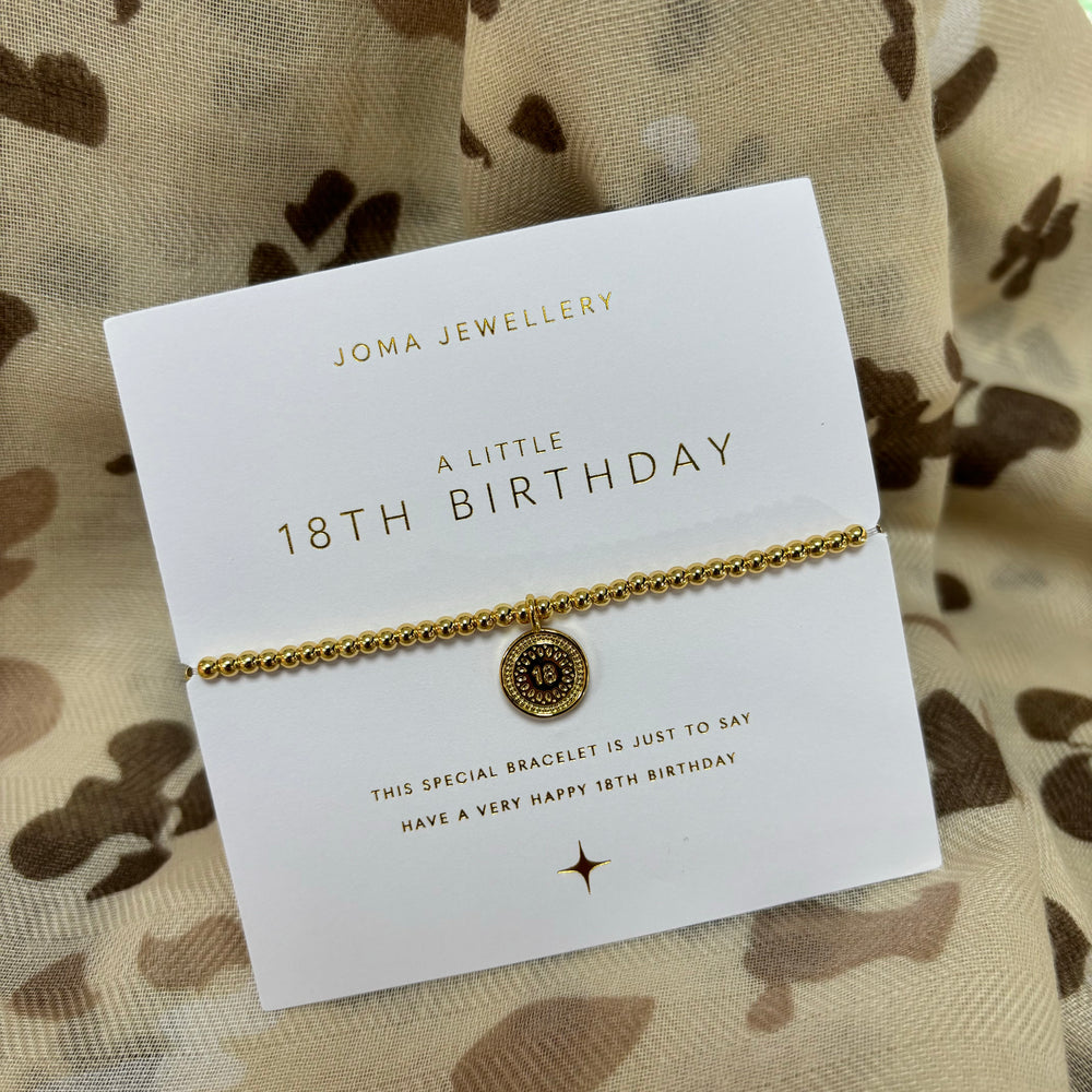 Joma Jewellery | Gold 18th Birthday Bracelet