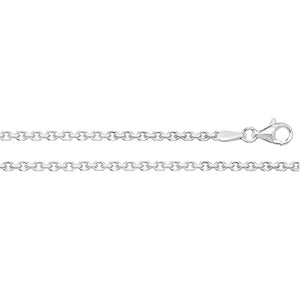 Sterling Silver Faceted Belcher Chain