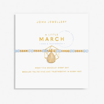 Joma Jewellery | Gold March Aqua Crystal Bracelet
