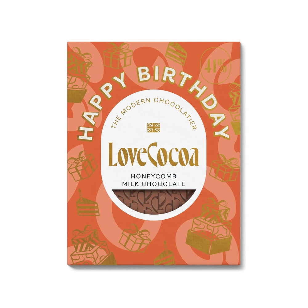 Love Cocoa | Happy Birthday Honeycomb Bar