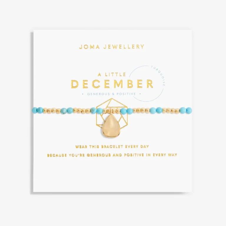 Joma Jewellery | Gold December Turquoise Bracelet