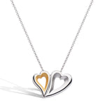 Kit Heath | Desire Love Story Tender Together Gold Twinned Heart Necklace