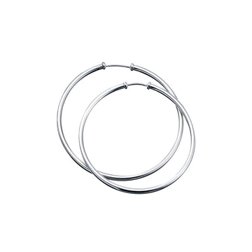 Sterling Silver 50mm Hoop Earrings