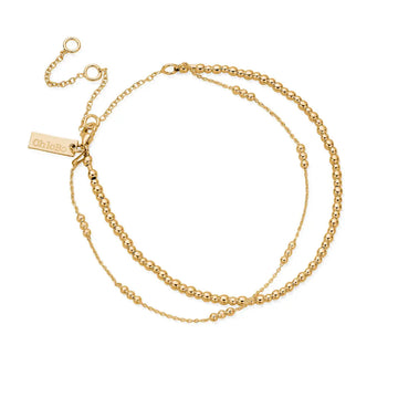 ChloBo | Mini Cute Triple Bobble Chain Anklet