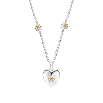 Laura Ashley | Children’s Everingham Meadow Daisy Heart Necklace