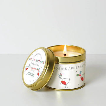 Belly Button Designs | Robins Appear When Loved Ones Appear Soy Wax Candle