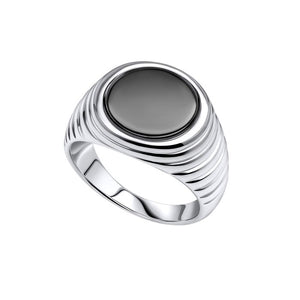 Sterling Silver Black Onyx Signet Ring