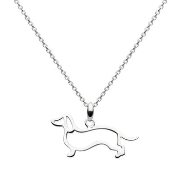 Sterling Silver Sausage Dog Necklace