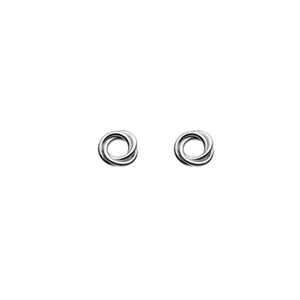 Sterling Silver Coiled Stud Earrings