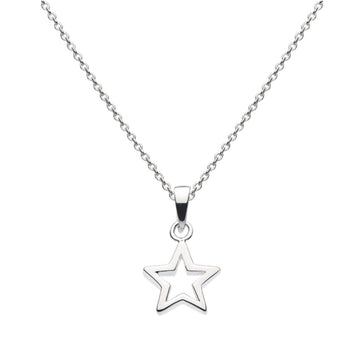 Sterling Silver Chunky Star Necklace