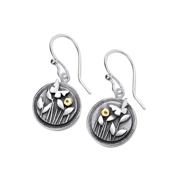 Linda Macdonald | Butterfly & Meadow Silver Drop Earrings