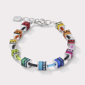 Coeur De Lion | Geocube Bracelet Classic Polaris & Rhinestone Multicolour