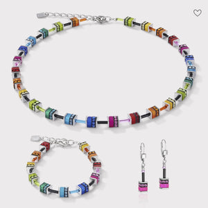 Coeur De Lion | Geocube Bracelet Classic Polaris & Rhinestone Multicolour