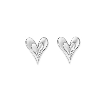 ChloBo | Sunlit Heart Stud Earrings