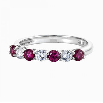 Real Effect | Ruby & CZ Eternity Ring