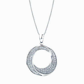 Real Effect | CZ Circle Pendant Necklace