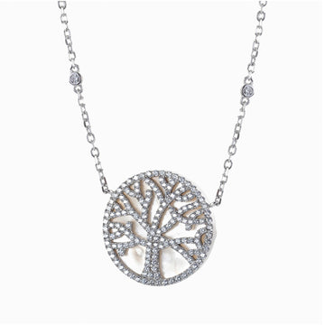 Real Effect | Sterling Silver Family Tree Necklace