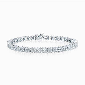 Real Effect | Cloverleaf CZ Bracelet