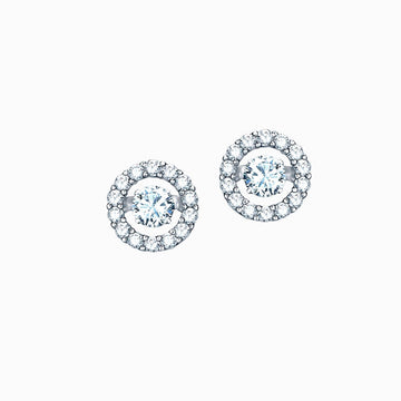 Real Effect | Sterling Silver CZ Stud Earrings
