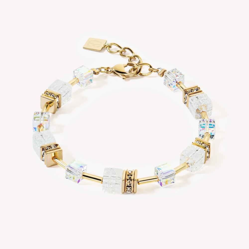 Coeur De Lion | GoeCube Iconic Nature Bracelet Gold-White