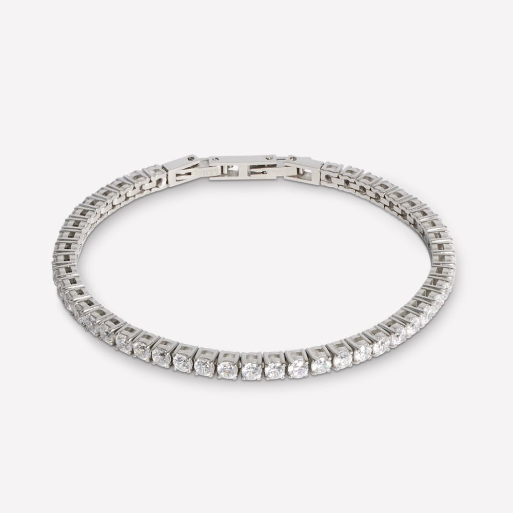 Coeur De Lion | Tennis Bracelet Silver-Crystal