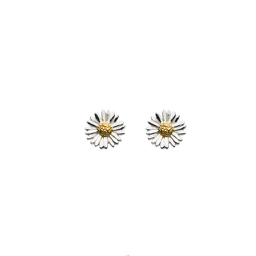 Sterling Silver Daisy Stud Earrings