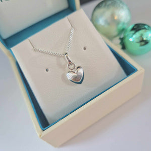 Sterling Silver Solid Heart Necklace