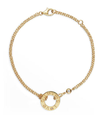 Cartier 18ct Yellow Gold Double Chain LOVE Bracelet