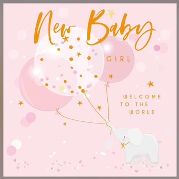 Belly Button Designs | Baby Girl Card