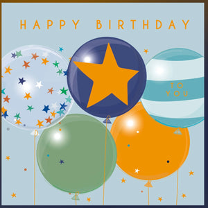 Belly Button Designs | Birthday Balloons Card