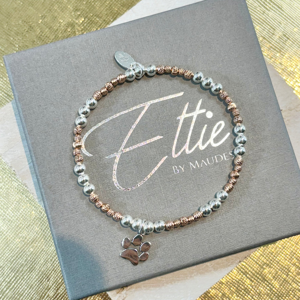 Ettie Silver and Rose Bracelet | Solid Paw