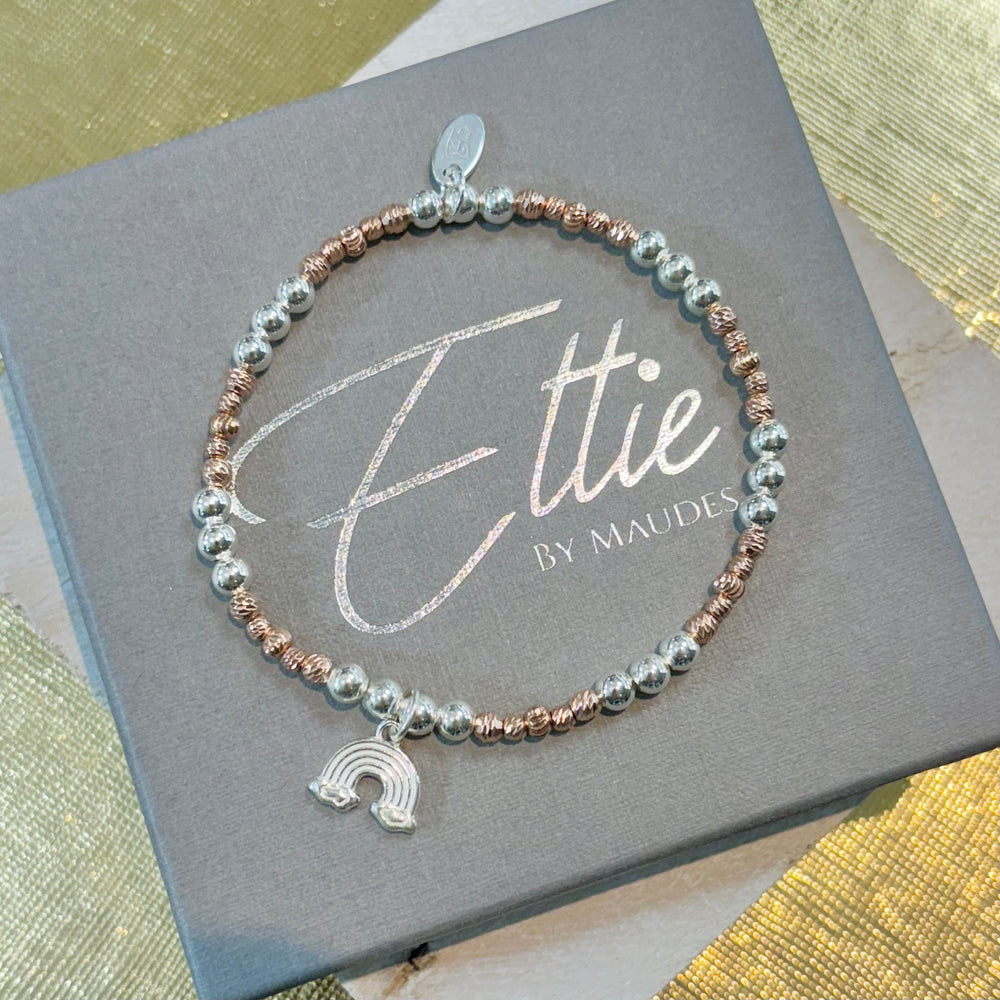 Ettie Silver and Rose Bracelet | Rainbow