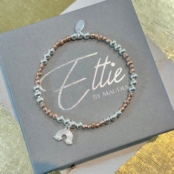 Ettie Silver and Rose Bracelet | Rainbow