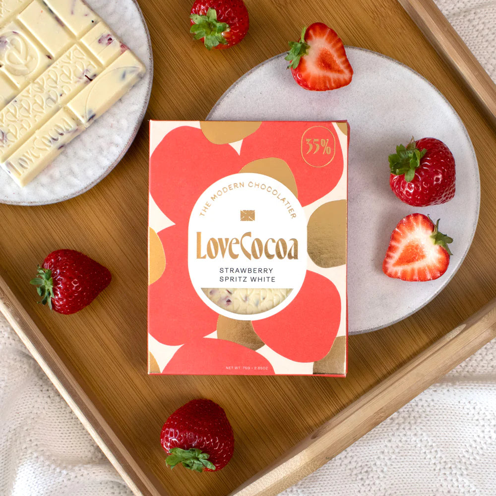 Love Cocoa | Strawberry Spritz White Bar