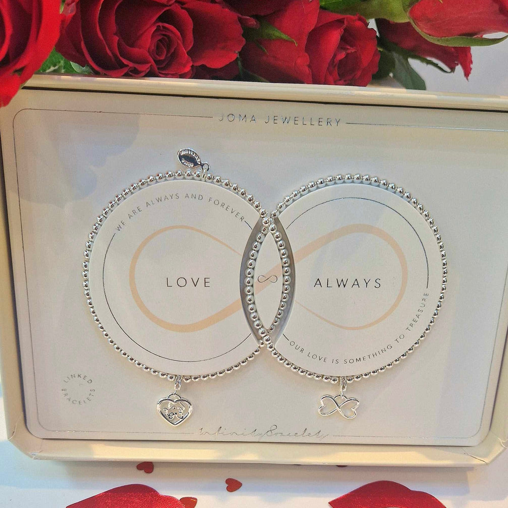 Joma Jewellery | Love Always Infinity Bracelets Gift Box