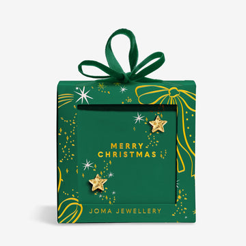 Joma Jewellery | Earring Bauble ‘Merry Christmas’ Stud Earrings