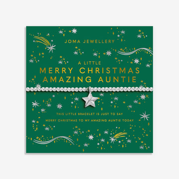 Joma Jewellery | Merry Christmas Auntie Bracelet