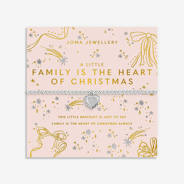 Joma Jewellery | Family Is The Heart Of Christmas Bracelet